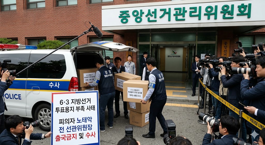 6.3 지방선거 투표용지 부족 수사 총정리: 선관위 압수수색 5대 쟁점